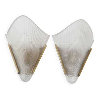 Pair of vintage Art Deco wall sconces