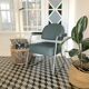 Fauteuil de bureau industriel skaï gris