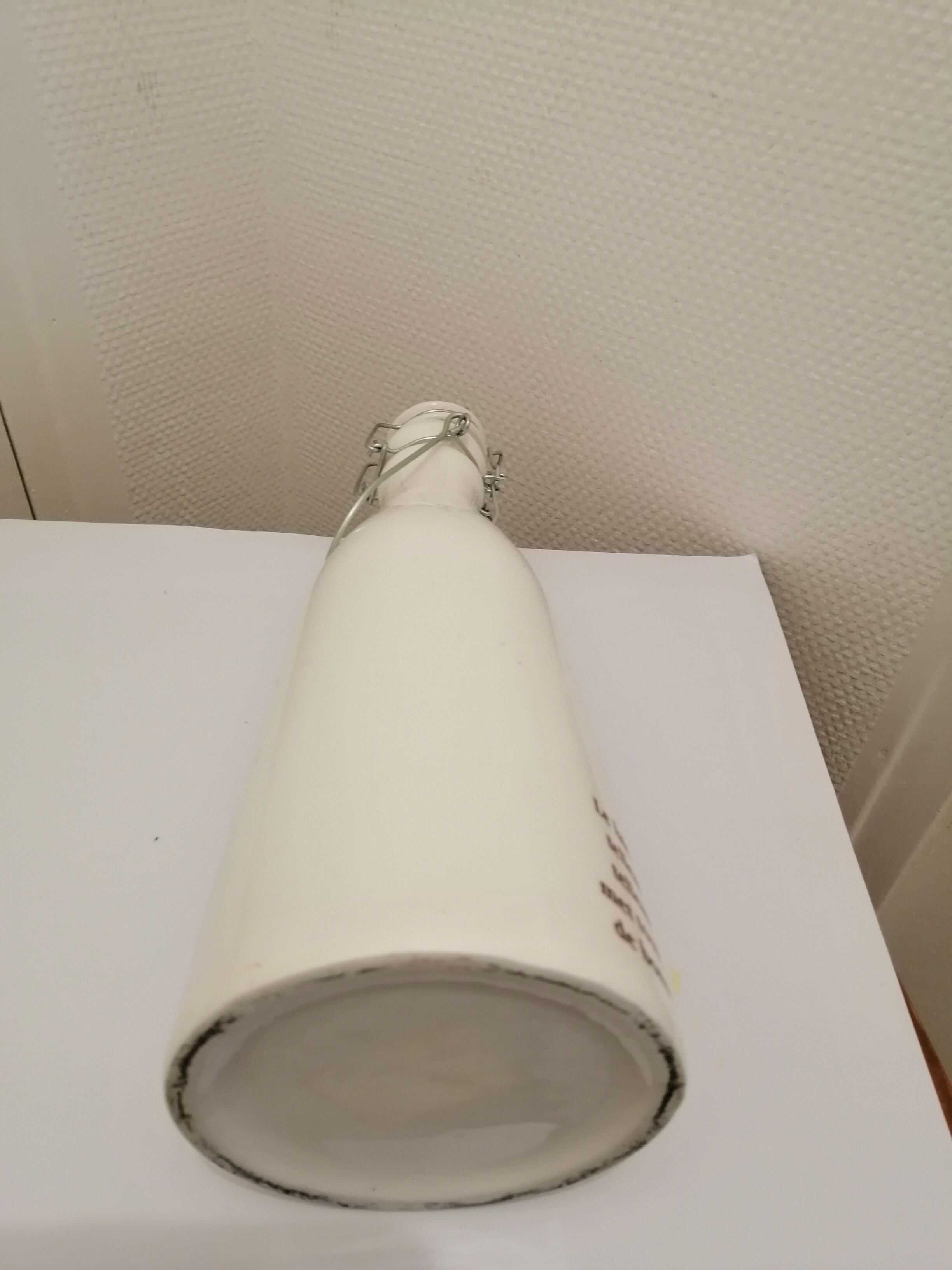 Vintage ceramic milk bottle