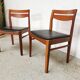 Set de 4 chaises scandinaves vintage teck