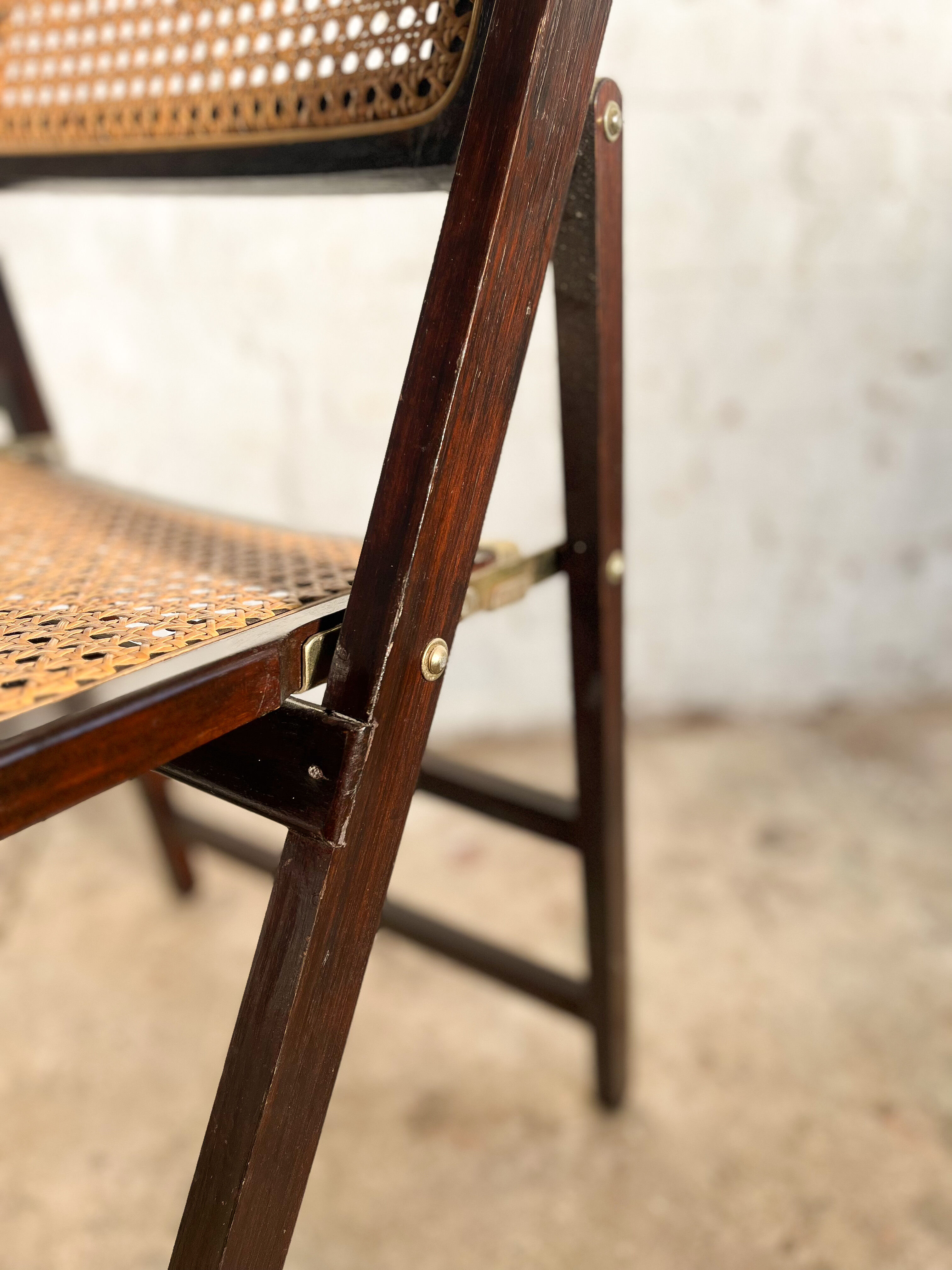 Pair of chairs complain cannage