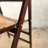 Pair of chairs complain cannage