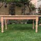 Campaign table in pine