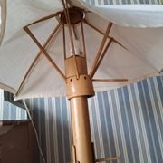 Vintage 70's adjustable bamboo floor lamp
