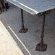 table bistrot marbre fonte