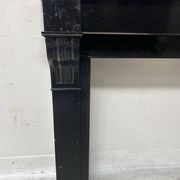 Napoleon III period fireplace with a black marble corbel. 19th century.