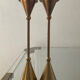 Pair of vintage brass candle holders