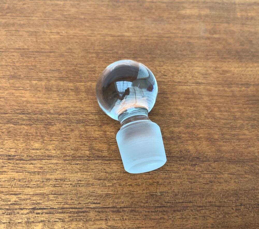 Vintage glass bottle Kluk Kluk Danish from Holmegaard