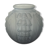 Light blue Art Deco ball vase
