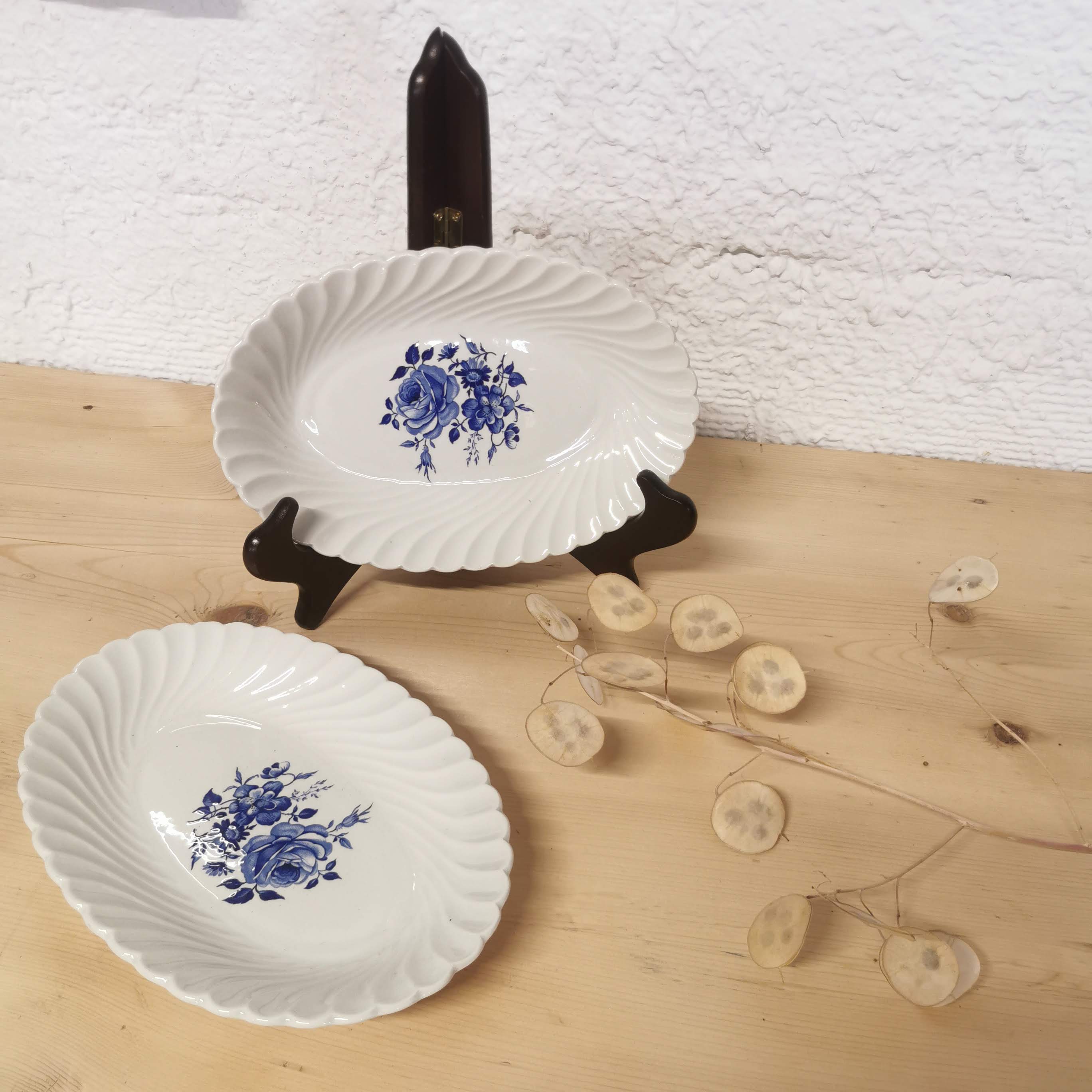 Ravier Keller - Guerin - blue flower décor