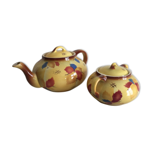 Théière et pot à sucre