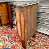 Pair of notches in marquetry style Louis XVI XIX century