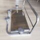 Coat rack in aluminum and mirror, vintage, Sncf style, luggage rack, hat rack