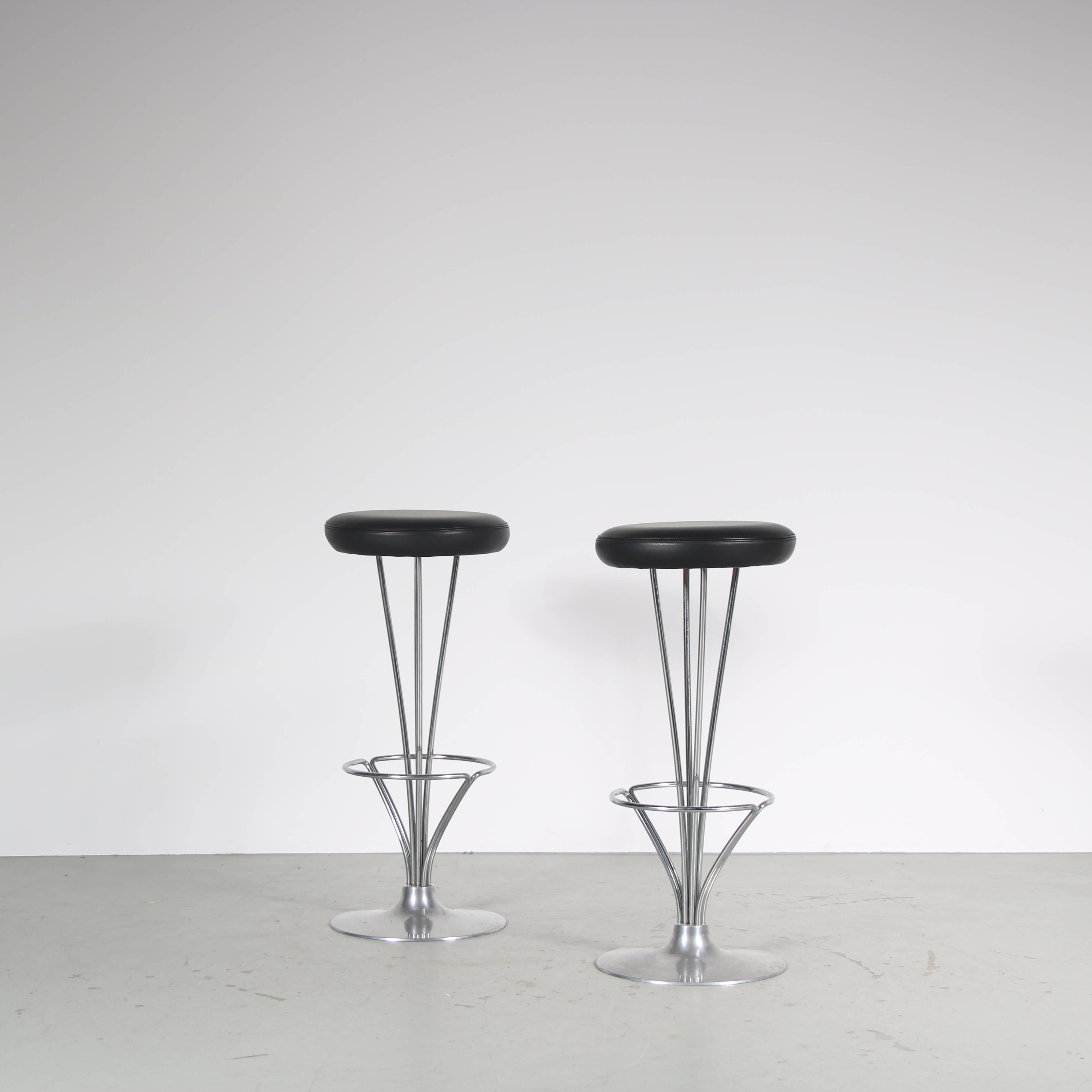 Tabourets de bar des années 2000 par Piet Hein pour Fritz Hansen, Danemark