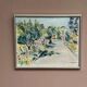 Swedish Oil on Canvas “Landscape” by Lena Jenny Malmajo,Vintage & Framed 46×37cm