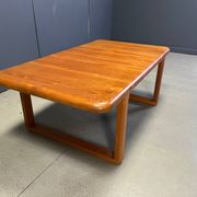 Mid-century solid teak Scandinavian coffee table, 1970s