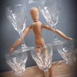 Set 6 crystal walking glasses