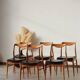 Set of 6 Vintage Scandinavian Teak Chairs – 1960s