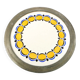 Art Nouveau tray, silver-plated brass, white porcelain, Austria, early 20th century