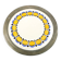 Art Nouveau tray, silver-plated brass, white porcelain, Austria, early 20th century