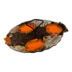 Plat Poisson Vallauris Céramique Vintage Orange
