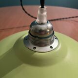 Pastel green metal pendant light