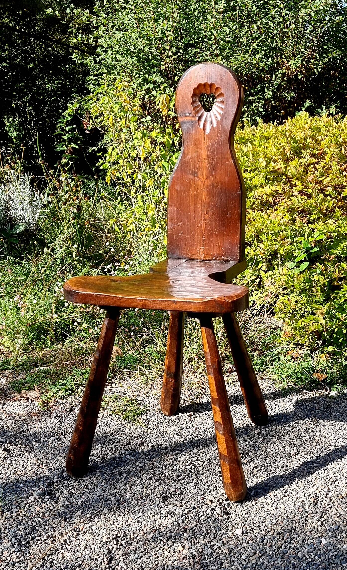 Brutalist chalet chair from the 50s