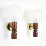 Mid-century wall lamps by pokrok zilina, 1970's