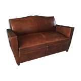 Leather club sofa 30s
