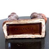 Signed ceramic Vallauris bougeoir