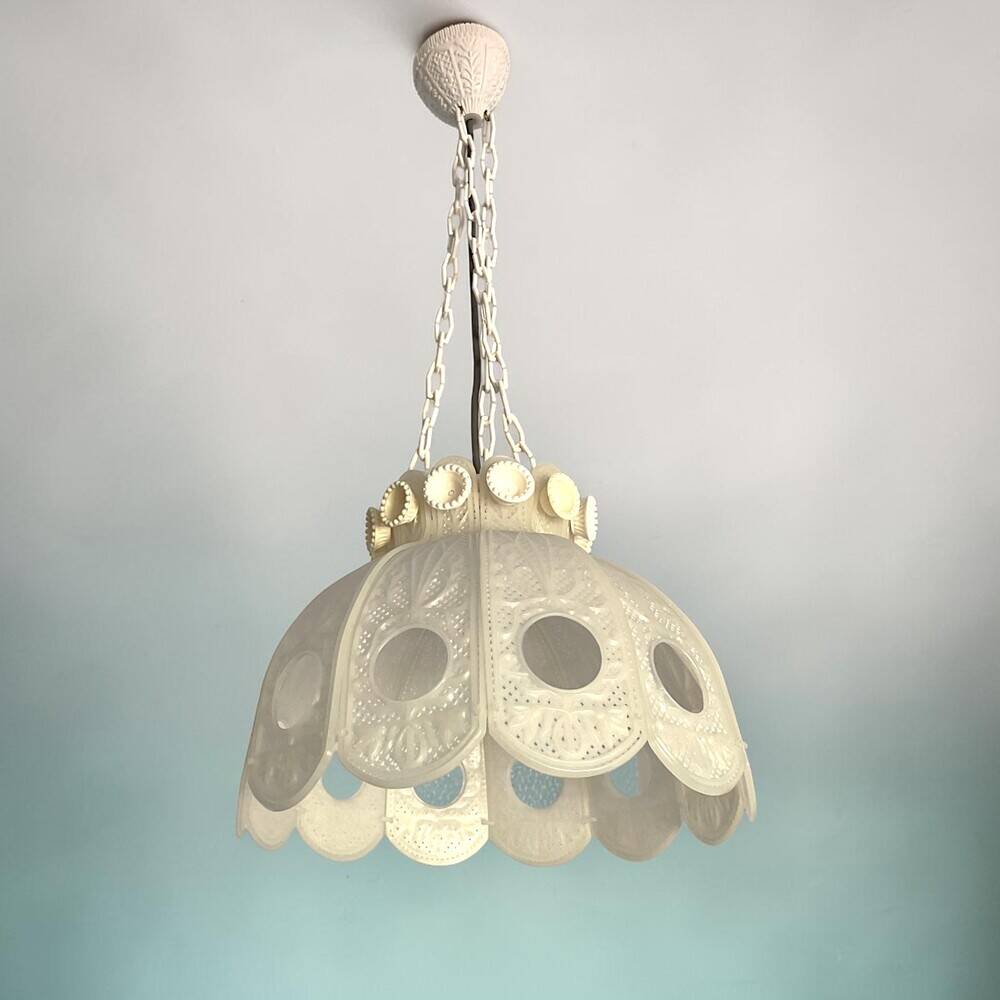 Vintage white kitchen lamp small chandelier
