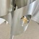 Brushed aluminium floor lamp, Space Age style, 1970s