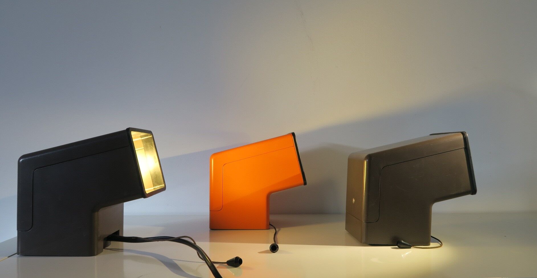 Philips comptalux 3 wall lamps