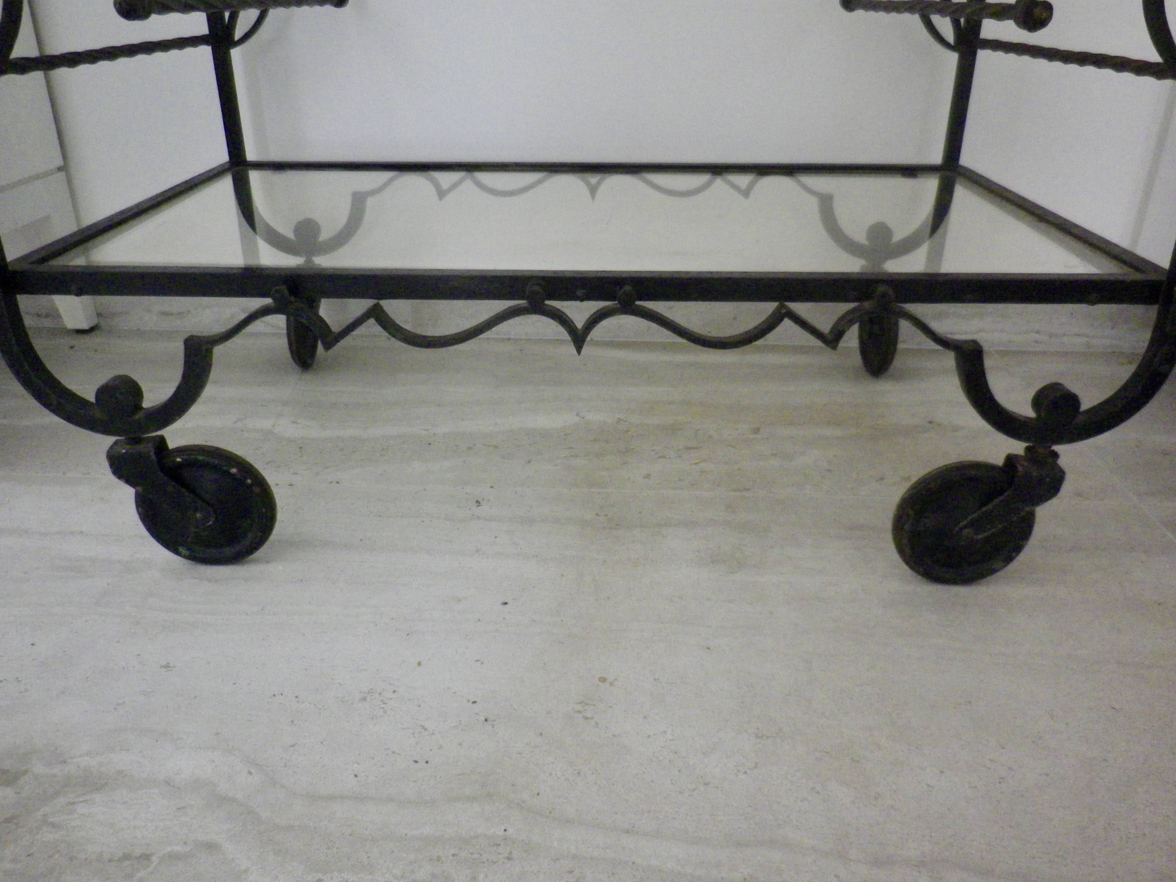 Vintage serving trolley from the 1930s-1940s.