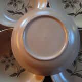 6 floral pattern soup plates. 1970s