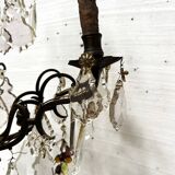 Louis XV style chandelier with pendants and colored glass fruits, 20th century