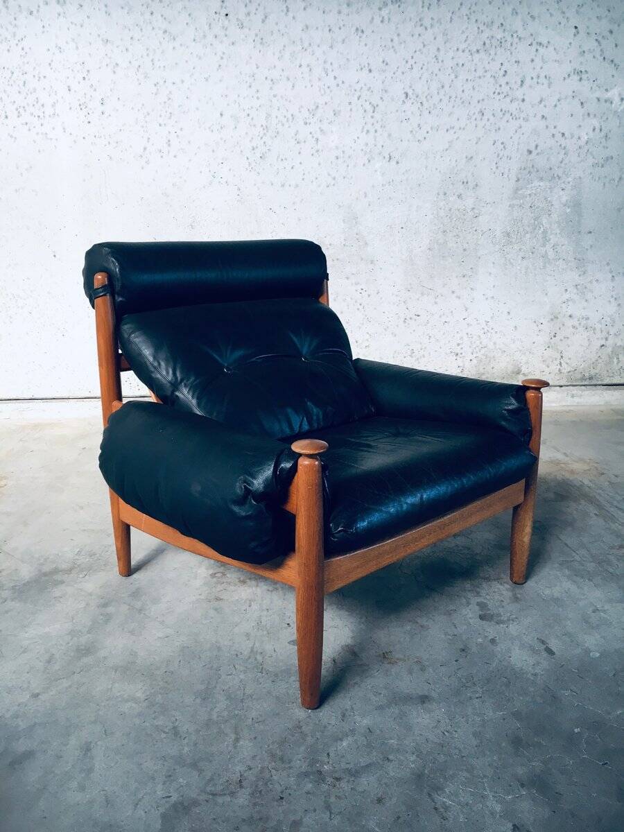 Scandinavian lounge chairs attributed to Eric Merthen for Ire Möbler, Sweden, 1960s, set of 2.