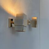 Paire d'applique vintage, laiton,  France, 1970