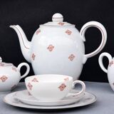 Vintage Volkstedt Germany Porcelain Tea & Caffee Set with Creamer and Sugar