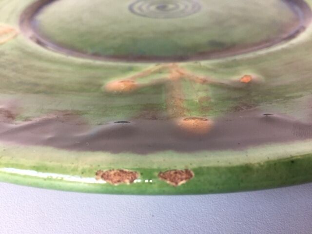 Painted and varnished terracotta stamped Biot