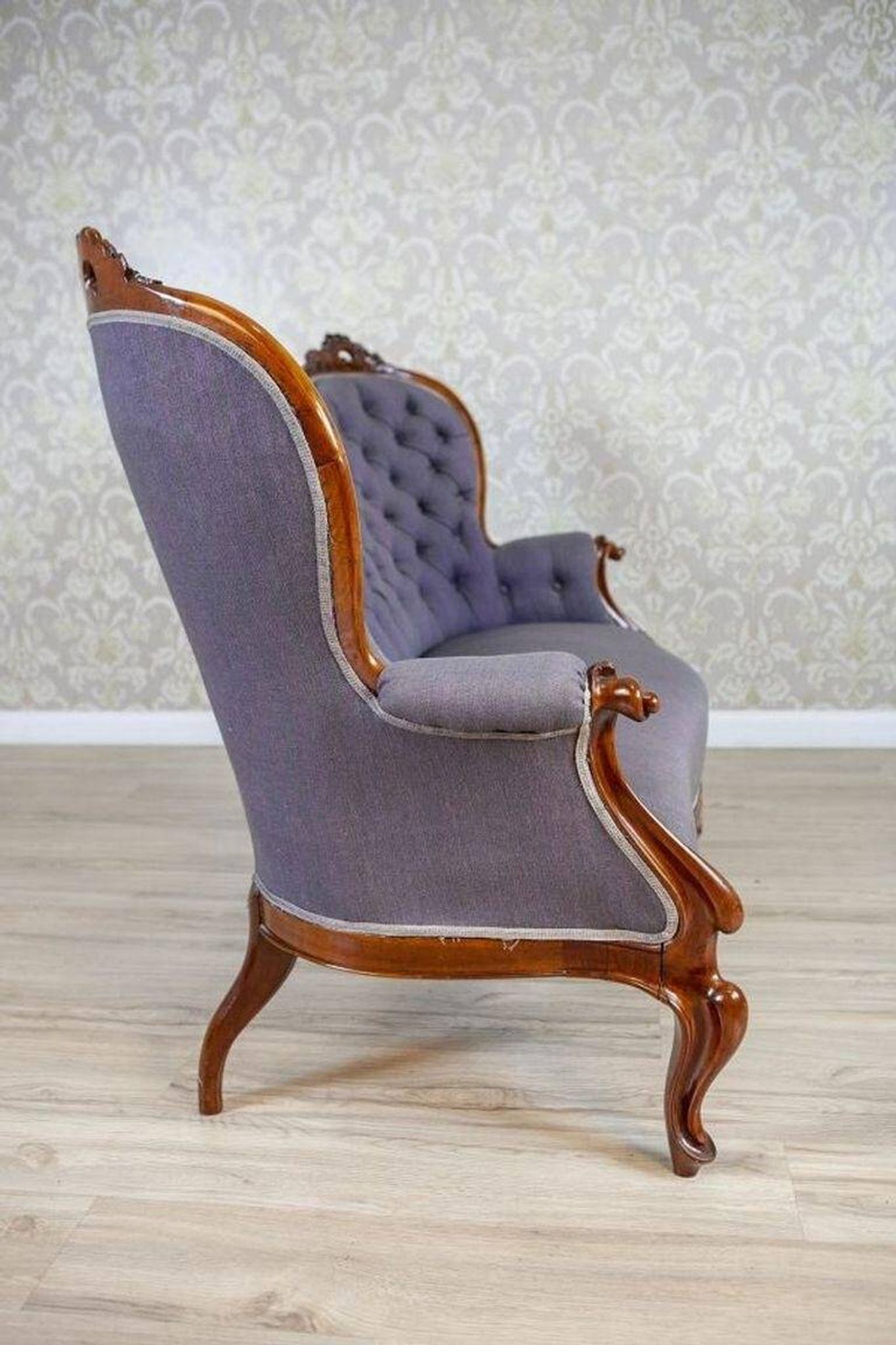 Rococo Revival Walnut Sofa, 1860