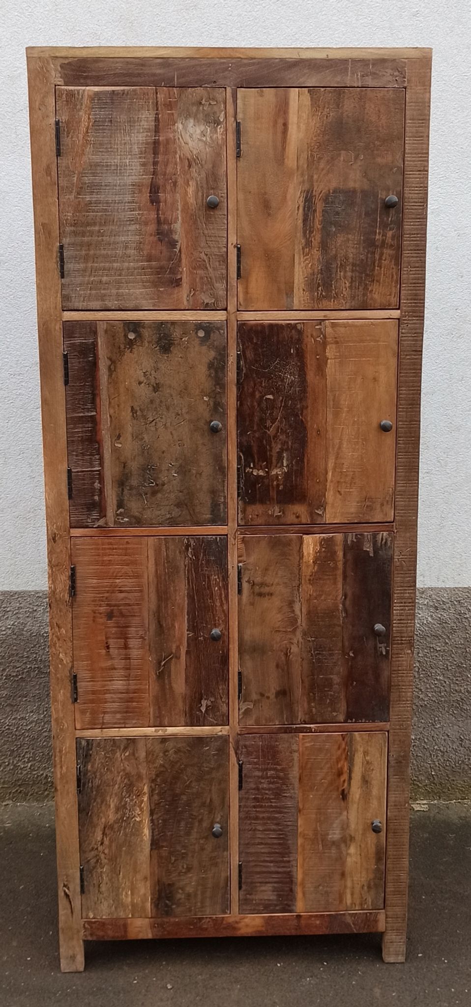 Wardrobe 8 doors in old wood
