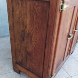 Butcher's buffet ice chest from the Art Deco period in oak