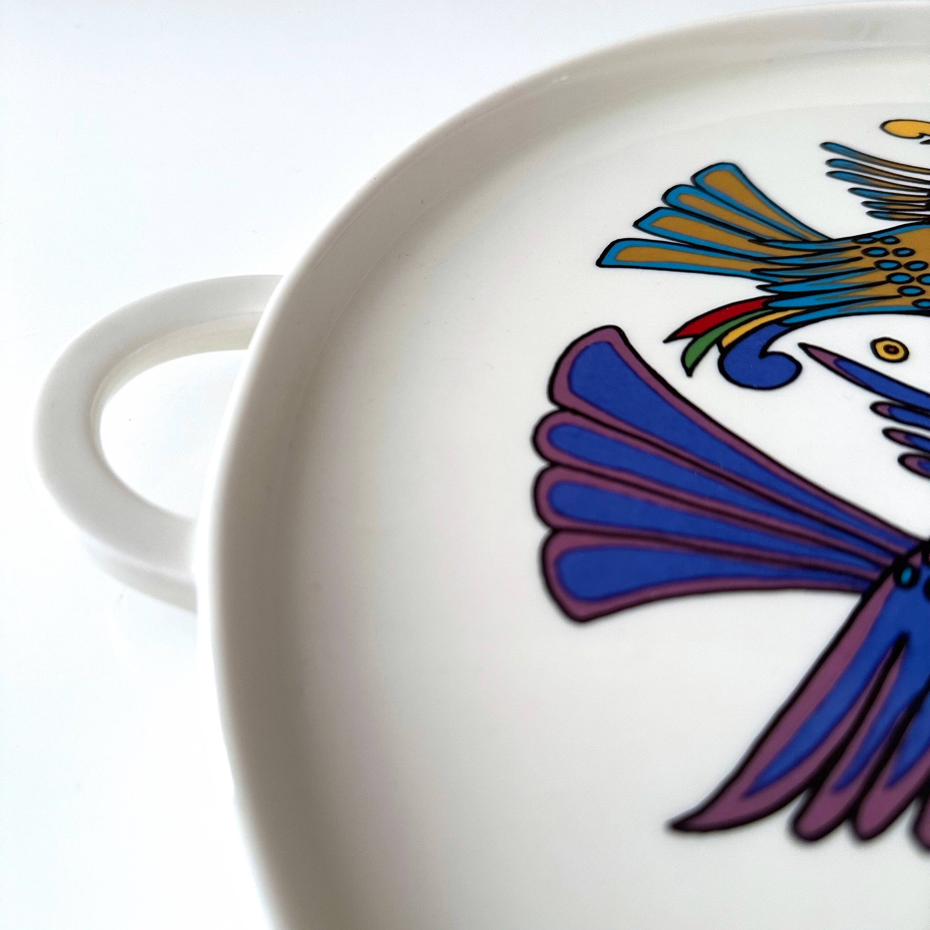 Villeroy & Boch Acapulco cake plate, serving plate with handle