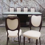 Dining Room Table and Mahogany Chairs by Fratelli Rigamonti, 1950s, Set of 7