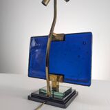 Pair of table lamps by Pietro Chiesa for Fontana Arte in glass and brass