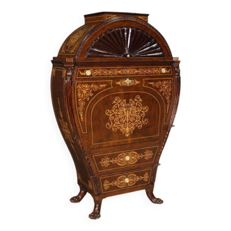 Great Austrian Biedermeier style inlaid secretaire