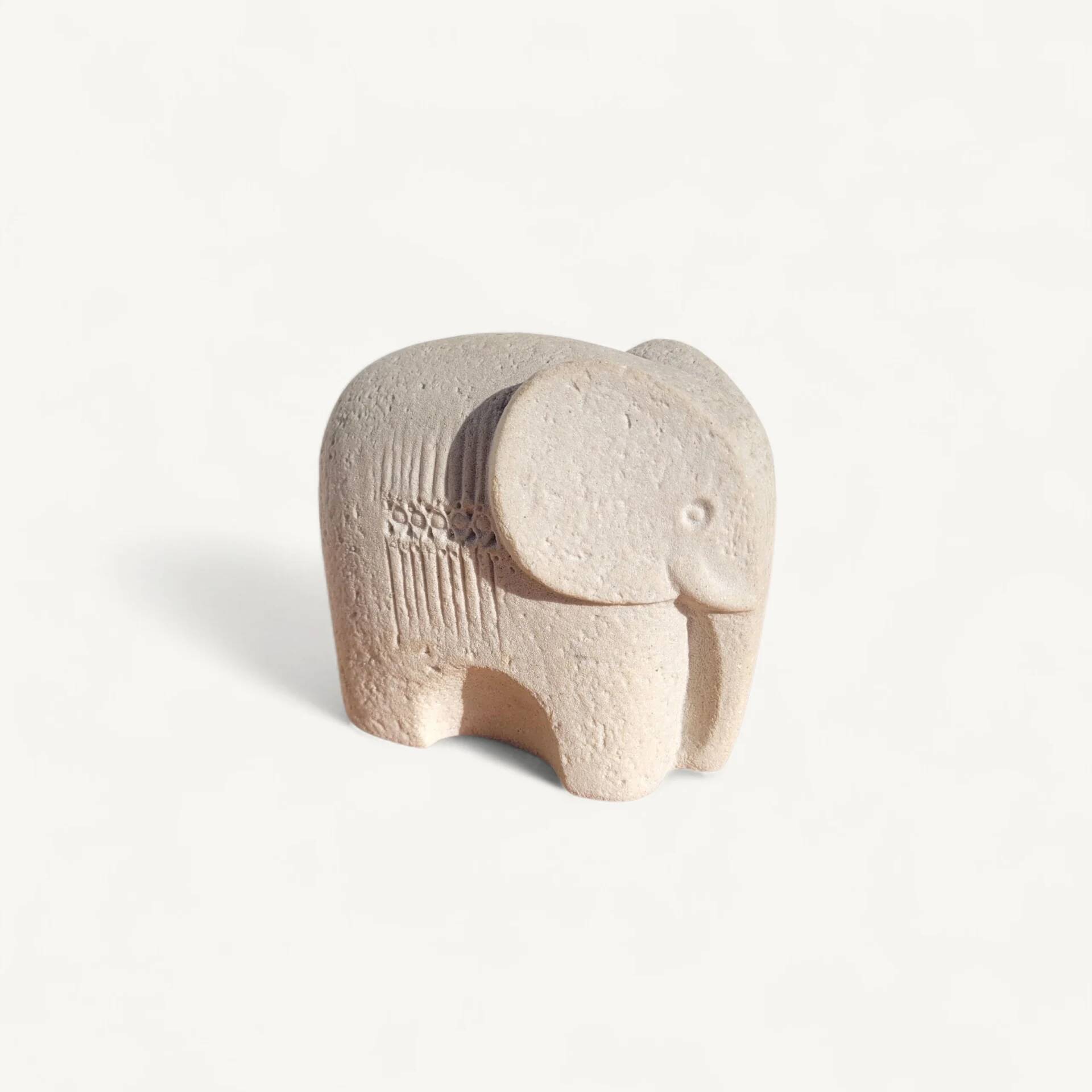 Mar Bell Stone Art Elephant Sculpture