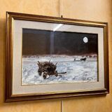 Lili Bra: Large Oil On Panel Signed And Dated Lower Right