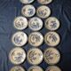 14 dinner plates + 2 "Chardons" dishes from Gien